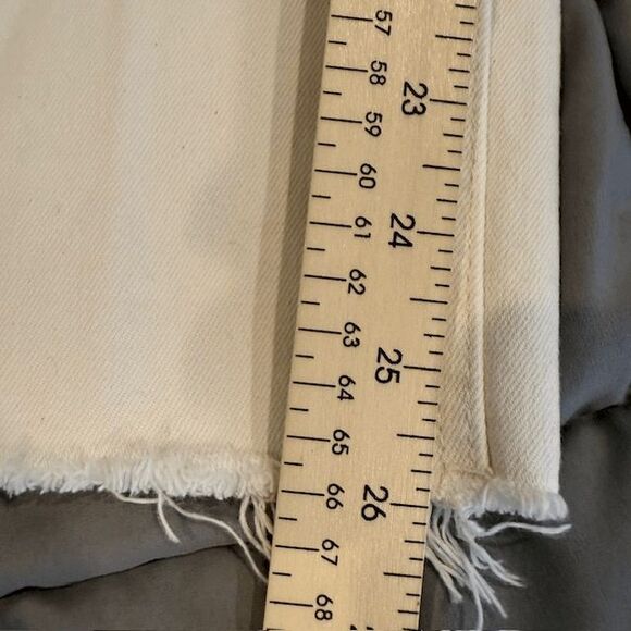 RE/DONE 70s Stove Pipe Jeans in Vintage White Stretch High Rise Size 28 - Picture 13 of 15